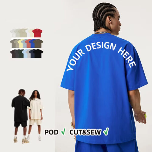 Unisex 100% Cotton Oversized T-Shirt - T-Shirts - 上海欣蒂纺织科技有限公司