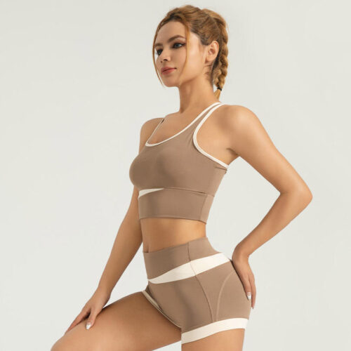 Women Ribbed High Waist Yoga Set - Sportswear - 上海欣蒂纺织科技有限公司