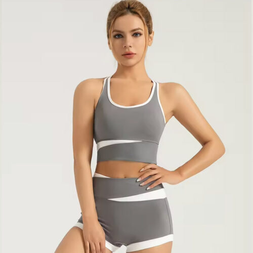 Women Ribbed High Waist Yoga Set - Sportswear - 上海欣蒂纺织科技有限公司